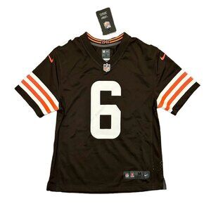 Nike Cleveland Browns NFL Mayfield #6 Football Jersey Youth Size M - NWT $85